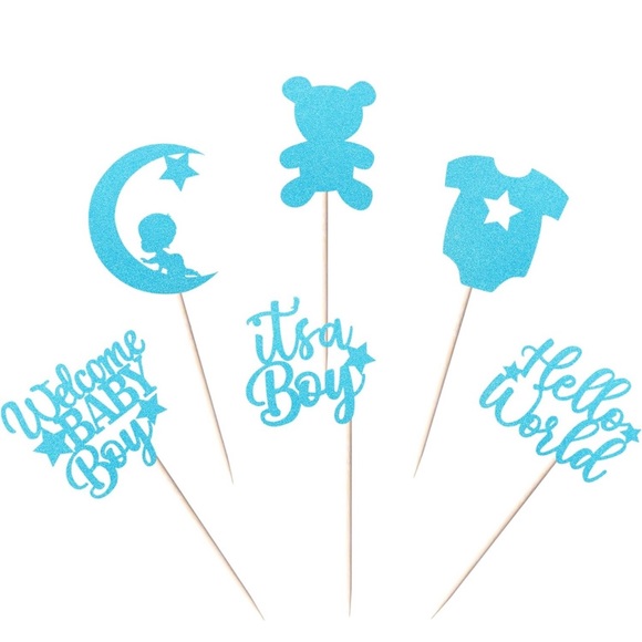 24 Pack It's a Boy Cupcake Toppers - Picture 3 of 4